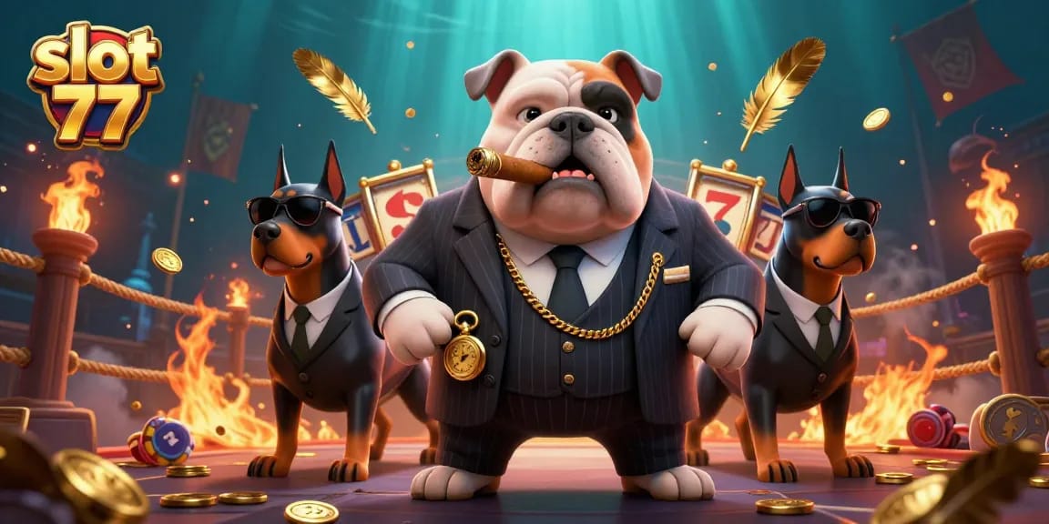 Experience thrilling action in slot 77 as the mafia boss bulldog leads players to jackpot wins.