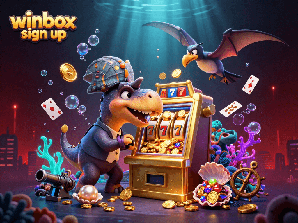 Experience the excitement of winbox sign up as pachycephalosaurus triggers jackpots in a vibrant casino.