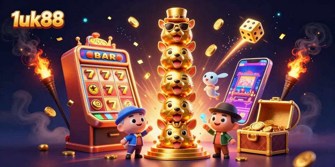 Engage with thrilling 1uk88 casino games featuring vibrant characters and explosion of winning symbols.