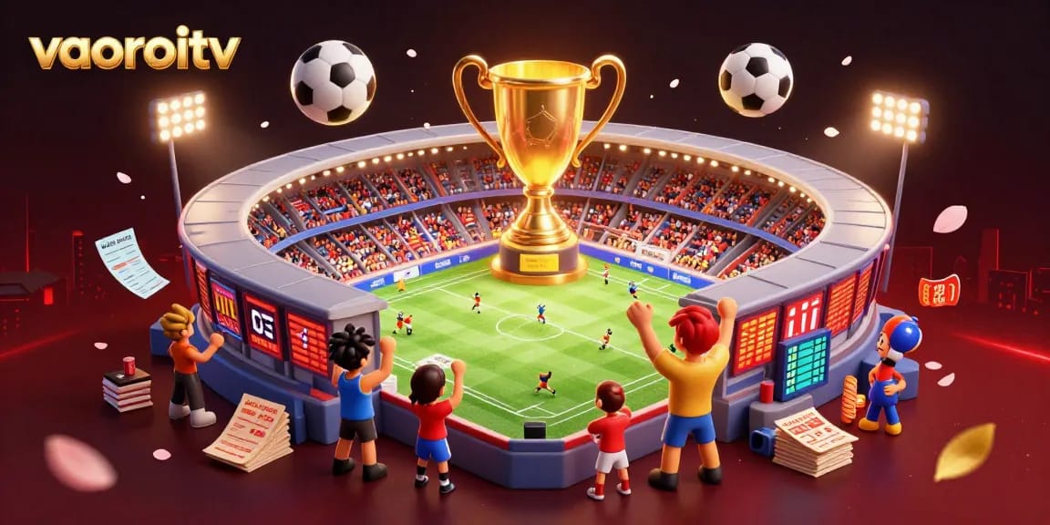 Engage in thrilling moments with vaoroitv live sports betting excitement at a packed stadium.