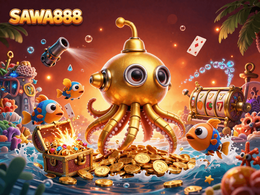 Experience exhilarating gameplay at SAWA888, where slot reels and golden treasures await!