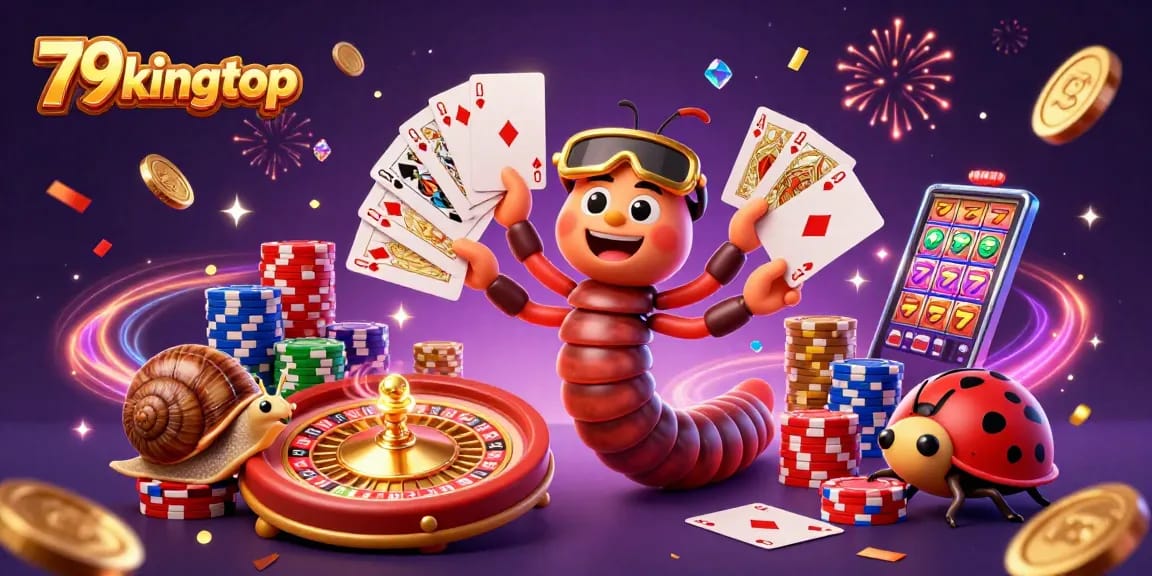Engage with the thrilling gameplay at 79kingtop featuring colorful characters and vibrant casino elements.