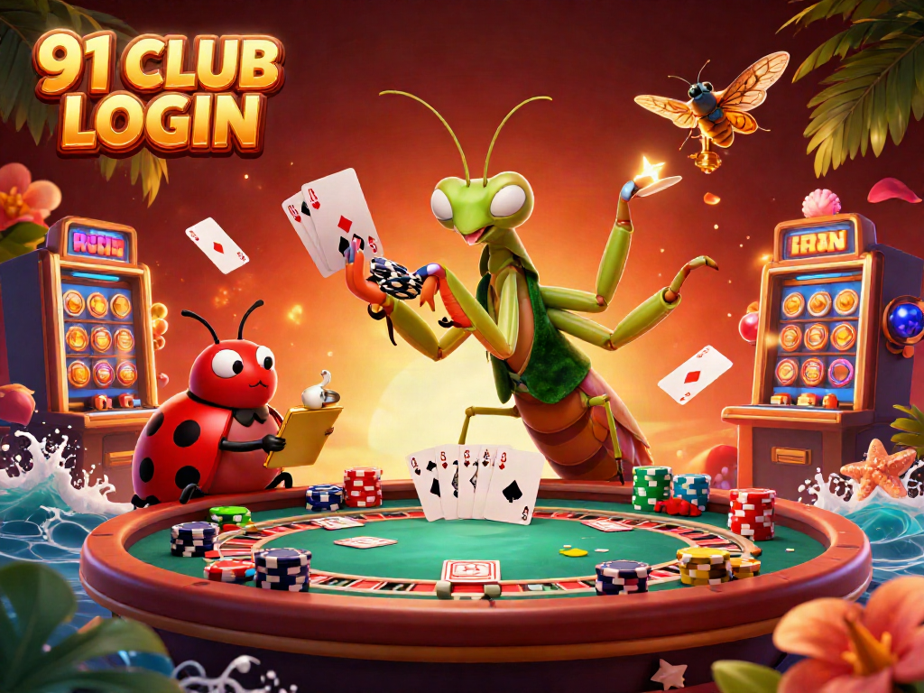 Experience vibrant gameplay with 91 CLUB LOGIN featuring characters and gaming elements in an engaging casino scene.
