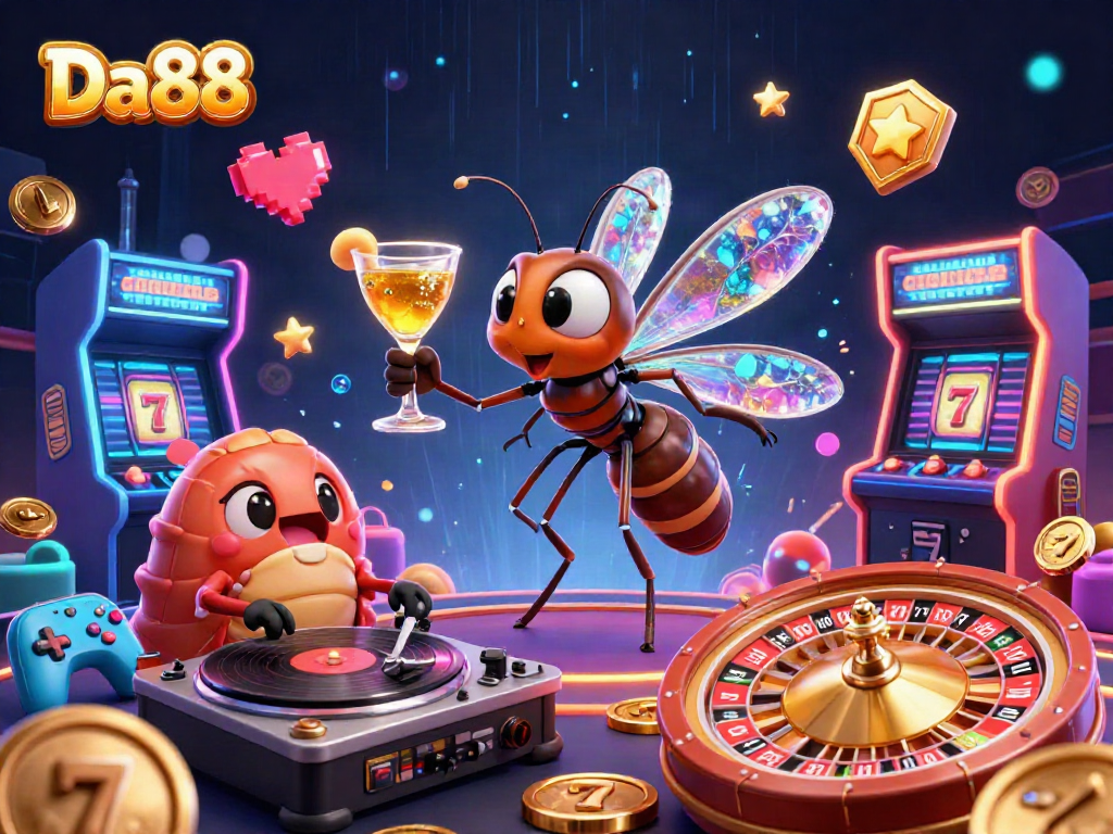 Engage with thrilling Da88 casino adventures featuring dynamic characters and vibrant gaming elements.