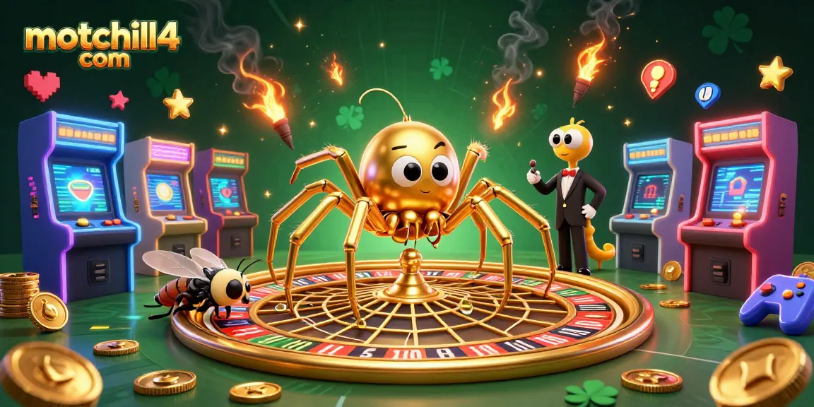 Boost your winnings with motchill4 com's casino-themed illustration featuring a vibrant roulette wheel.