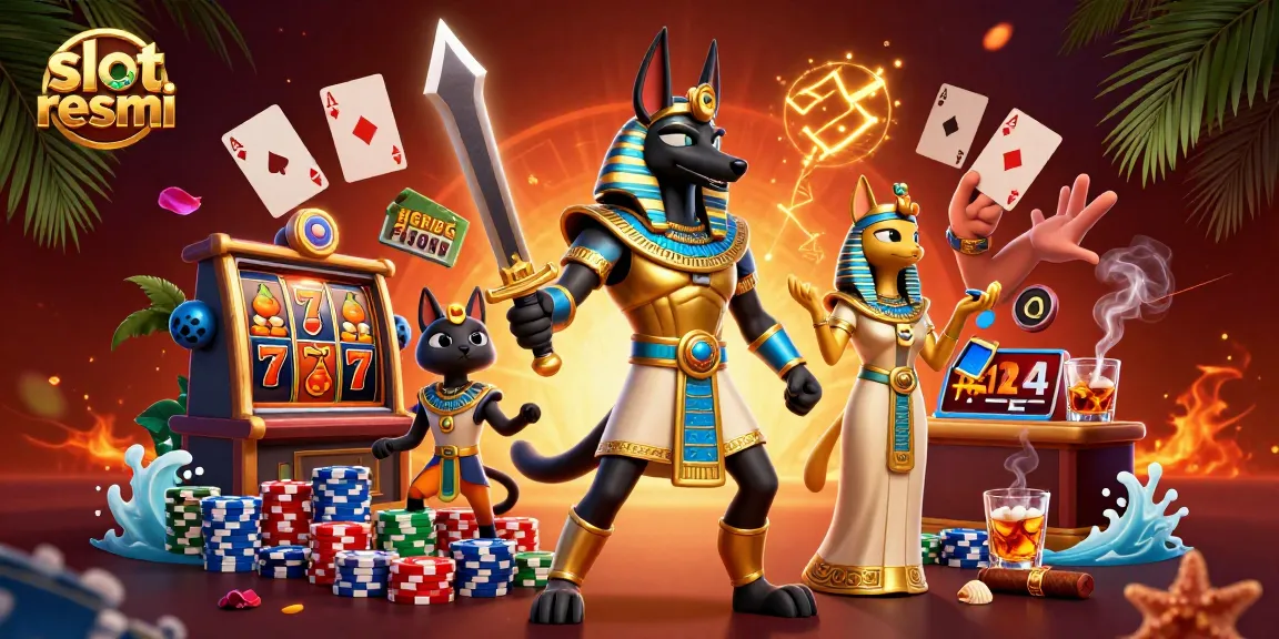 Spin vibrant slot resmi reels and witness the ancient Egyptian allure in an epic casino scene.