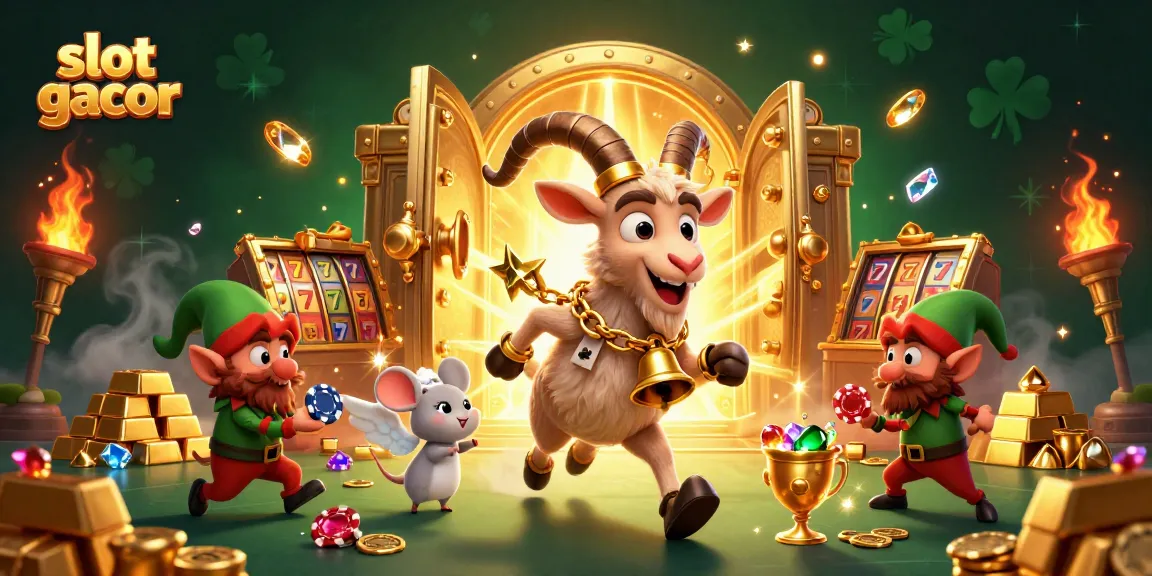 Experience vibrant slot gacor action in a festive and spooky casino scene.