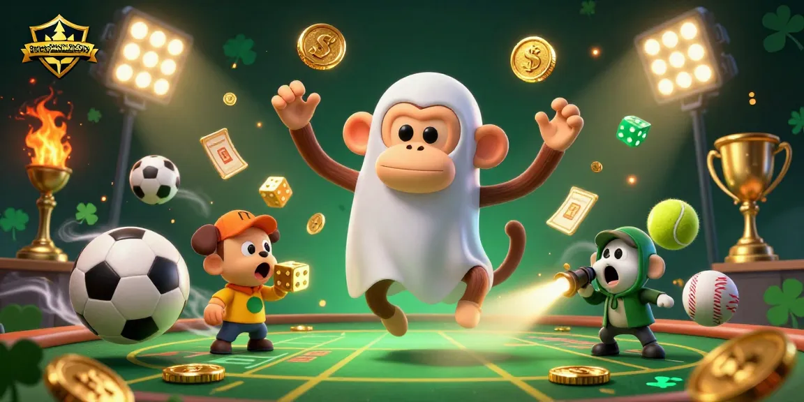 BettingSitesNotOnGamStop showcases sports excitement with a poltergeist monkey and ghost-hunter puppy in action.