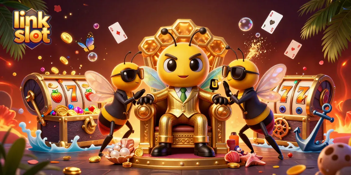 Permainan slot dengan simbol keberuntungan 7 dan karakter menarik dalam ilustrasi yang dinamis.
