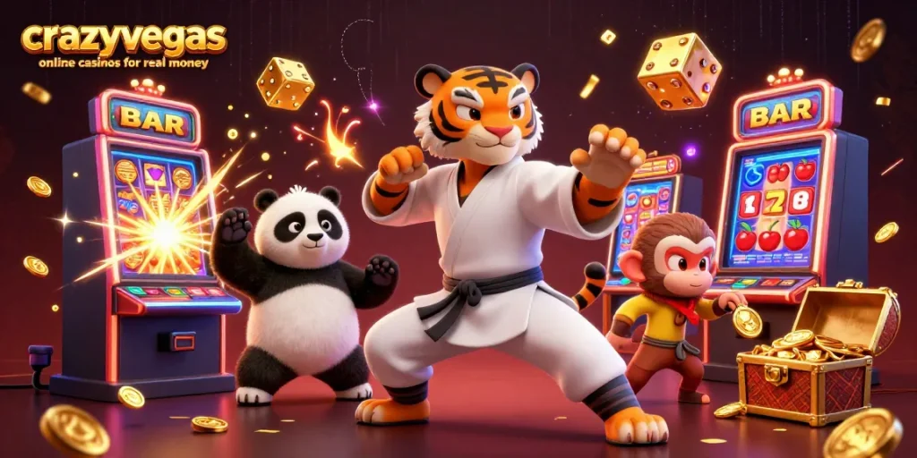 Experience excitement at crazyvegas online casinos for real money with thrilling slot animations and playful characters.